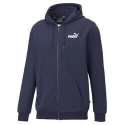 PUMA Sweat à capuche à fermeture zippée intégrale Essentials Small Logo homme