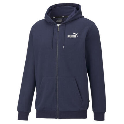 PUMA Sweat à capuche à fermeture zippée intégrale Essentials Small Logo homme