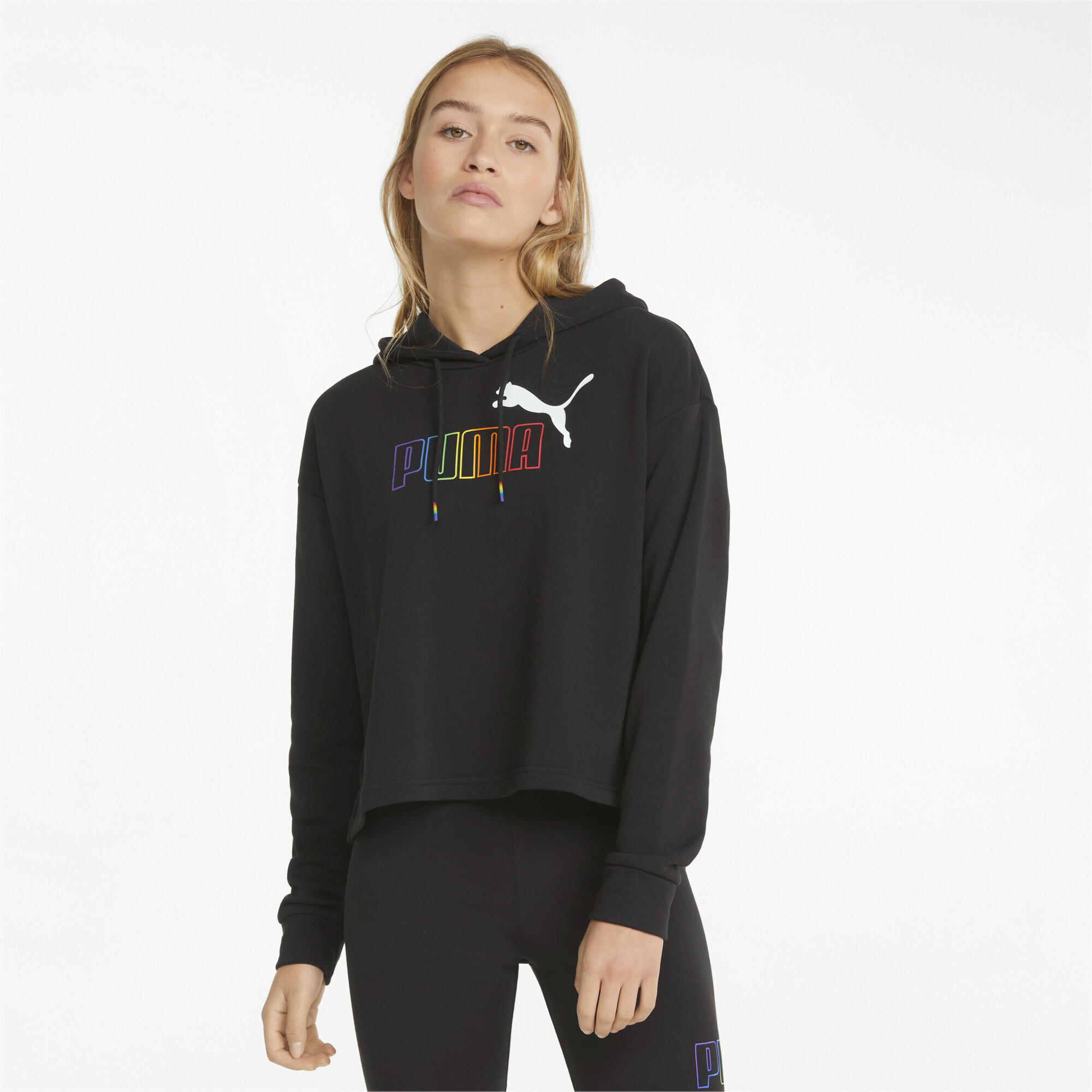 Essentials+ Cropped Damen Hoodie PUMA 2/5