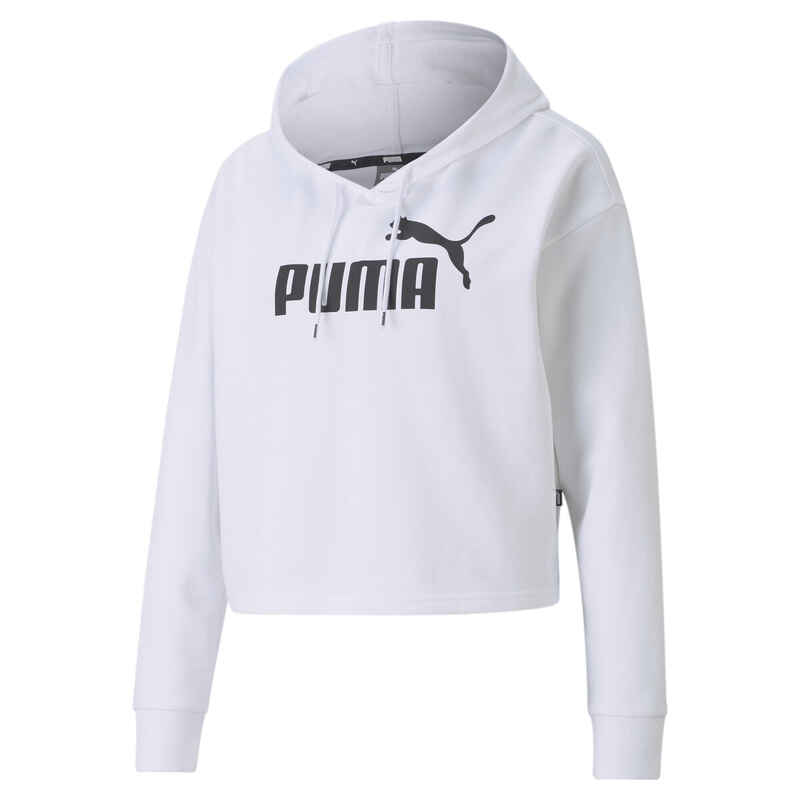 Essentials Logo Cropped Hoodie Damen PUMA