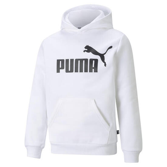 Felpa con cappuccio Essentials con logo grande per ragazzi PUMA Black