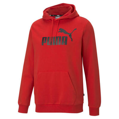 Essentials hoodie met groot logo voor heren puma peacoat blue