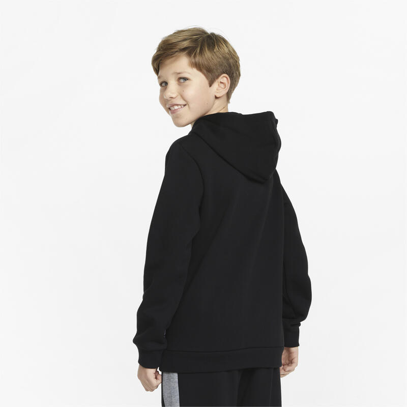 Sudadera Niños con capucha Essentials+ Colourblock Negro