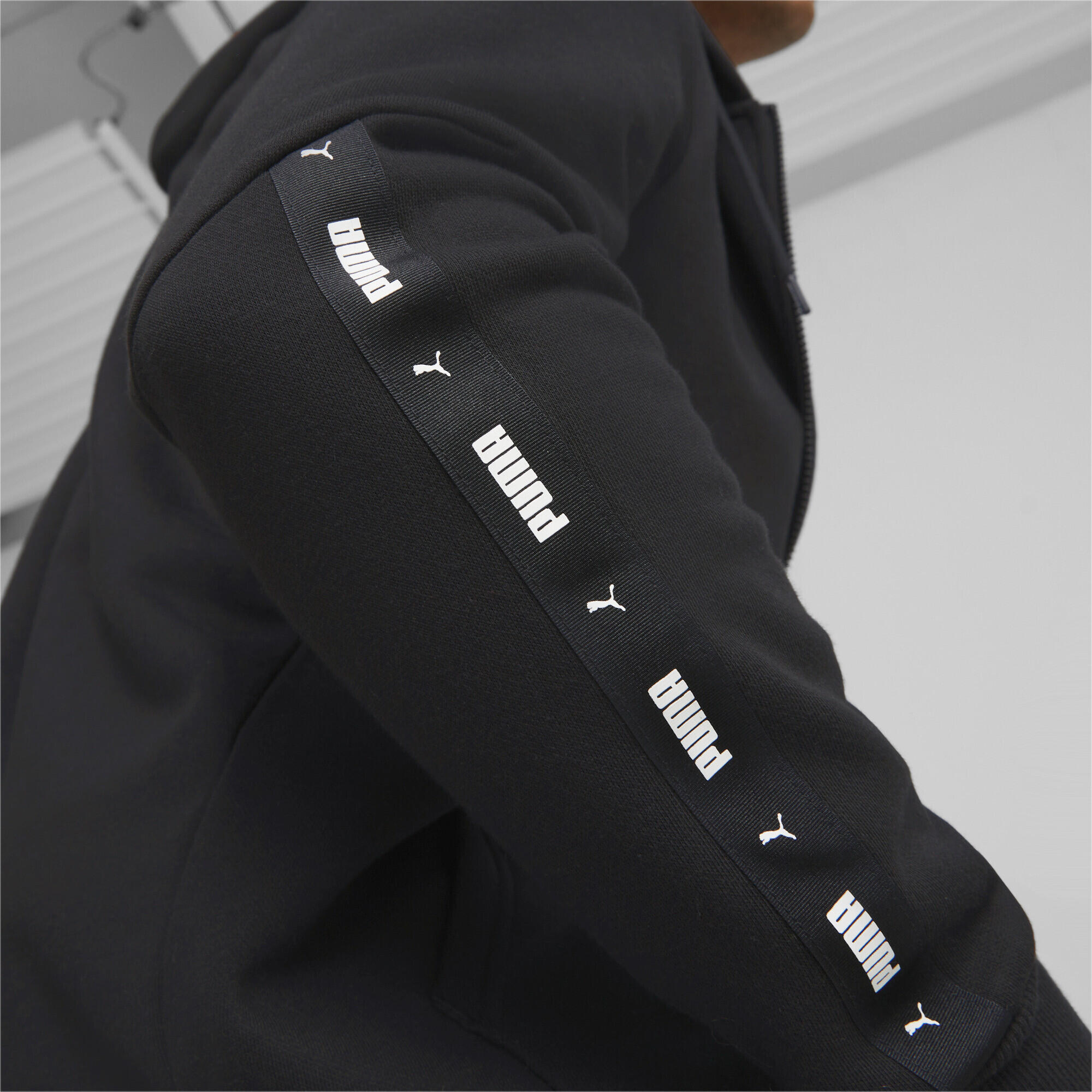 Sweat à capuche zippé Essentials+ Tape Homme PUMA Black 5/7