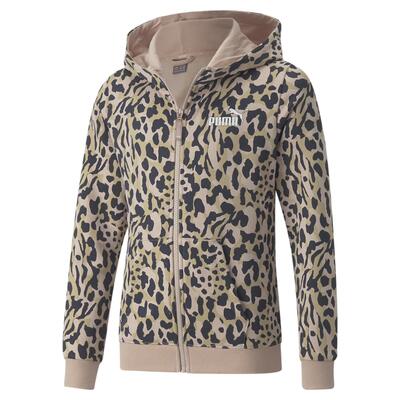 Alpha hoodie met rits met print voor jongeren puma