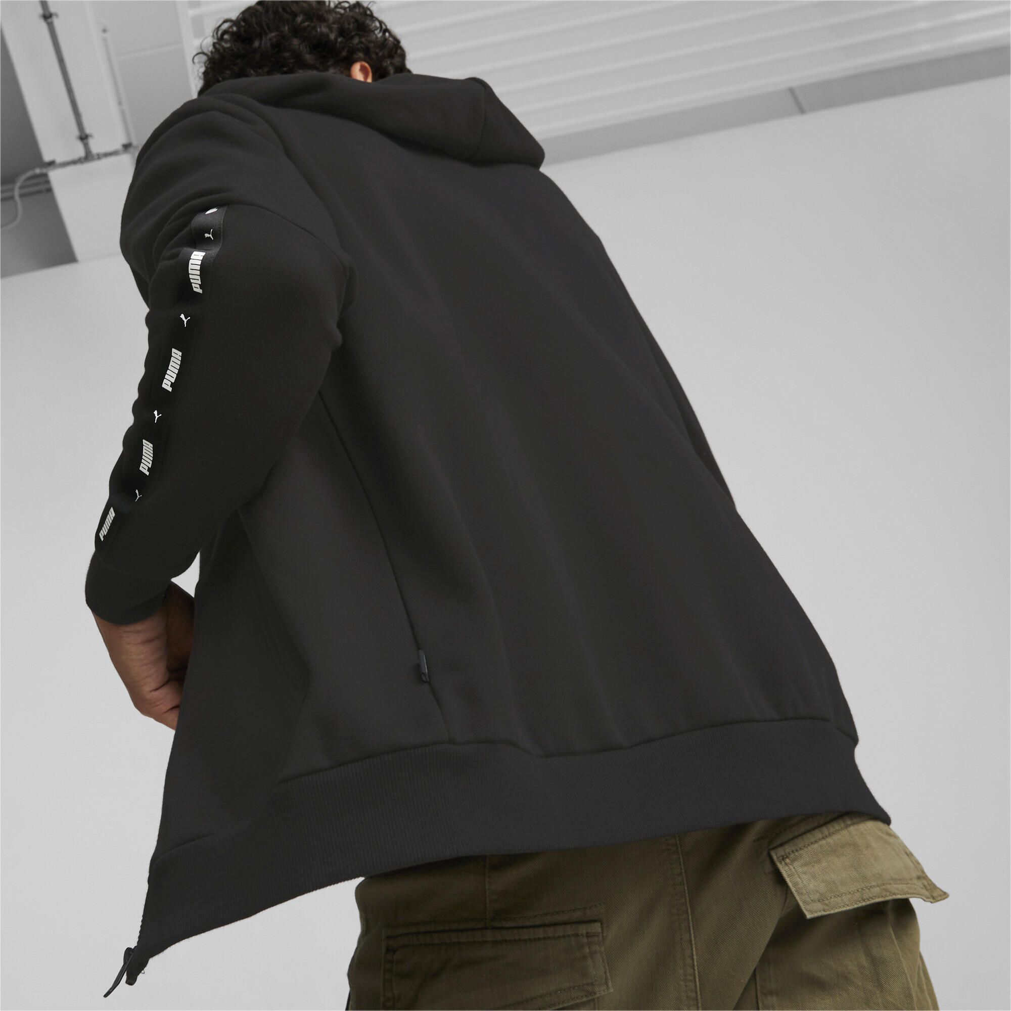 Sweat à capuche zippé Essentials+ Tape Homme PUMA Black 3/7