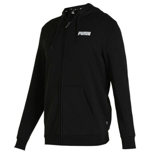 Felpa con cappuccio e zip integrale Essentials lunga da uomo PUMA