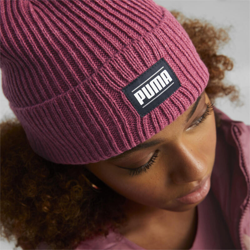 Klassieke geribbelde beanie met boord PUMA