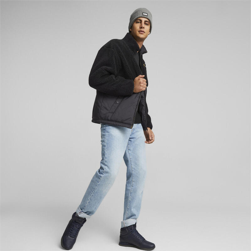 Fes unisex Puma Ribbed Classic Cuff Beanie, Gri