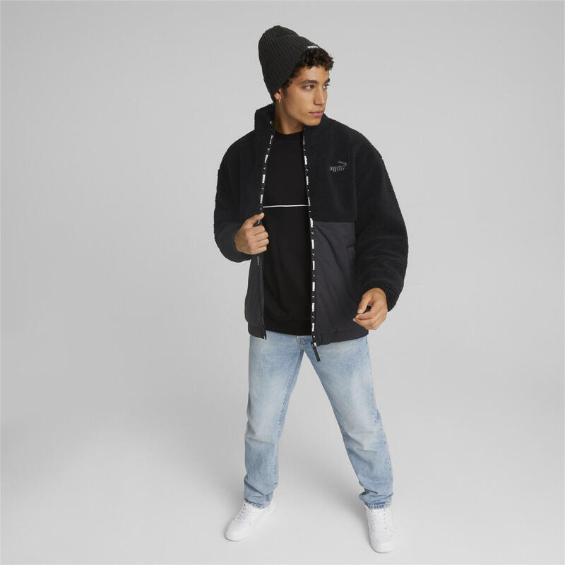 Classic geribbelde beanie met omslag PUMA Black