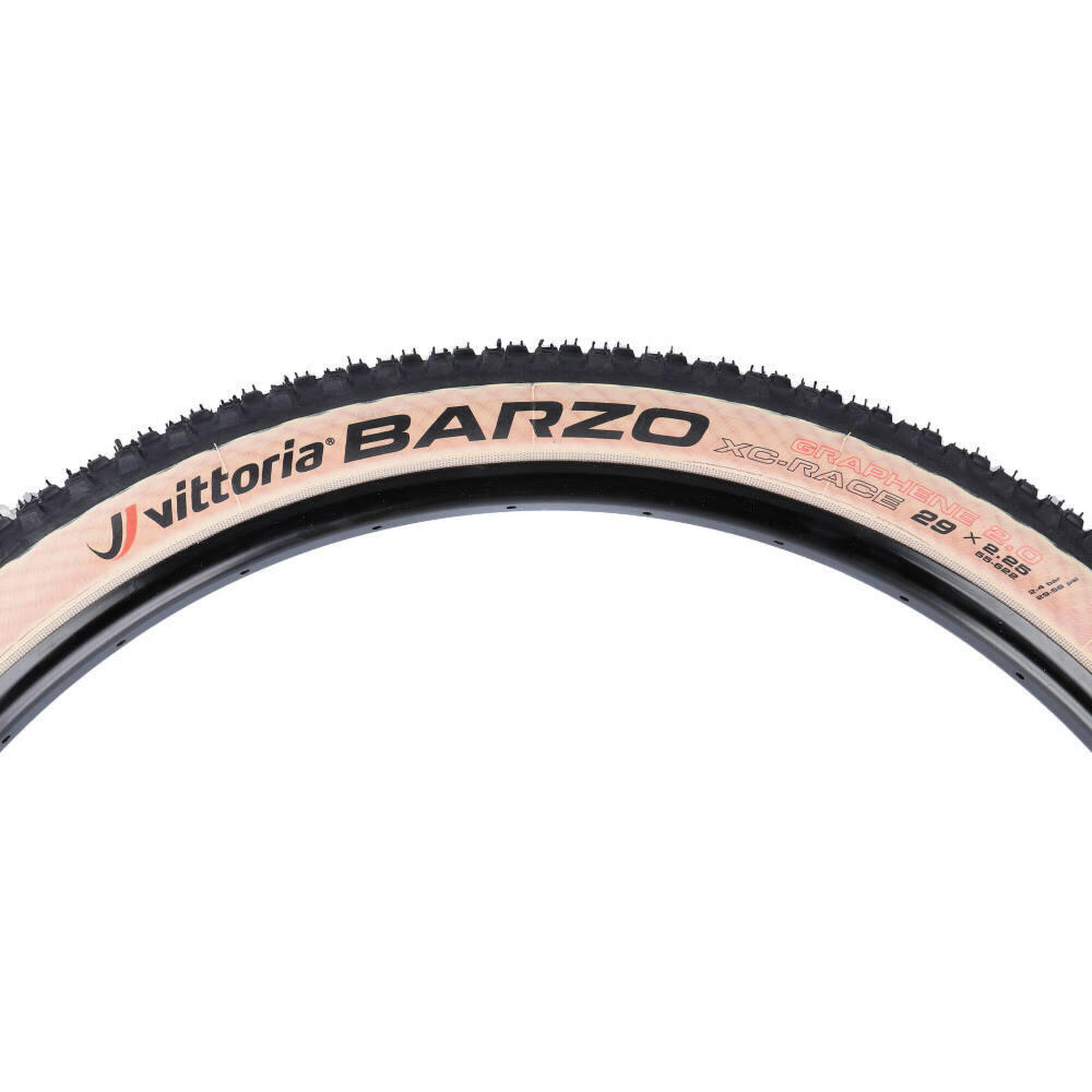 MTB-band Barzo 2.25" - zwart/bruin 4/5