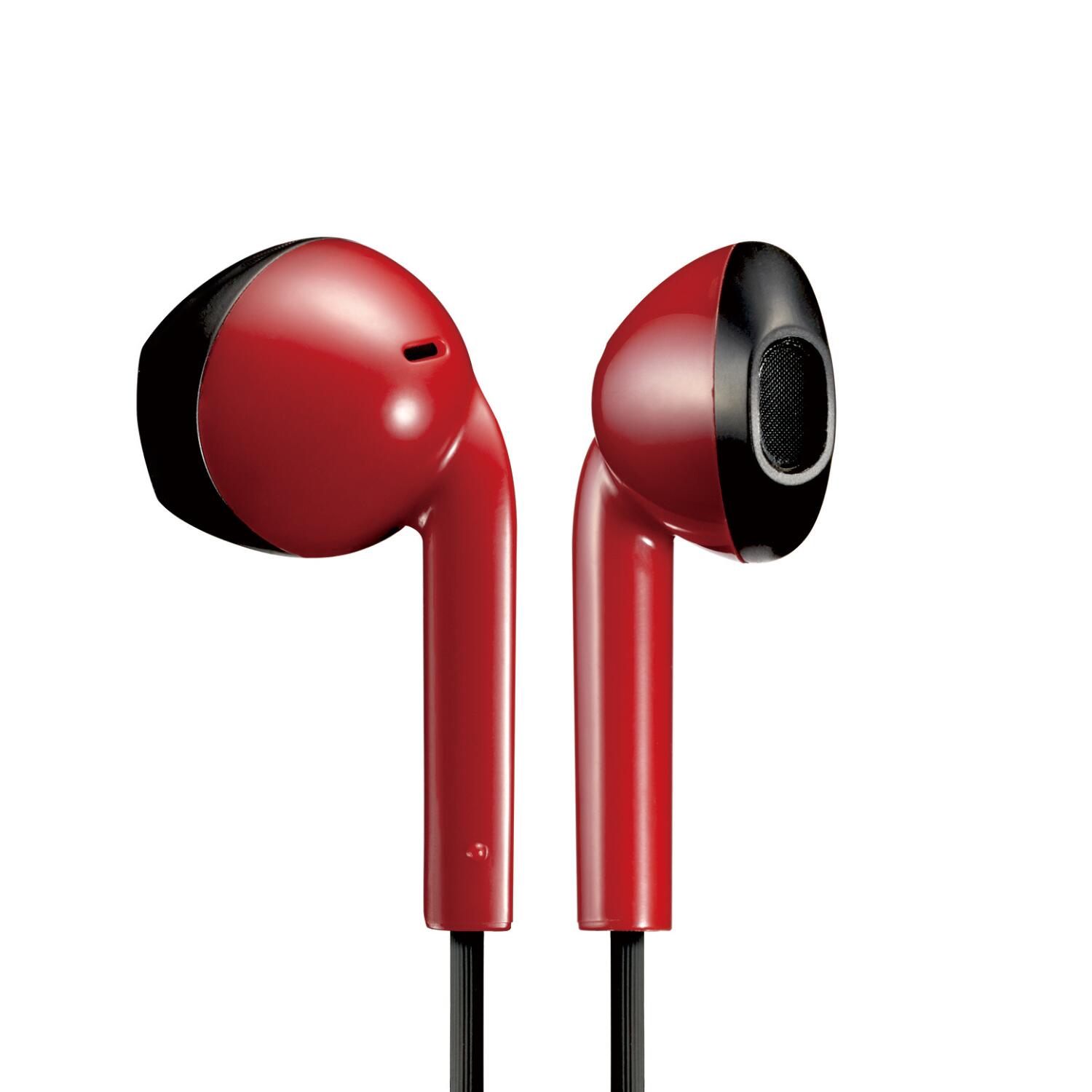 JVC JVC HA-F19M Auscultadores intra-auriculares, cabo Micro IPX2 de 1 m Vermelho