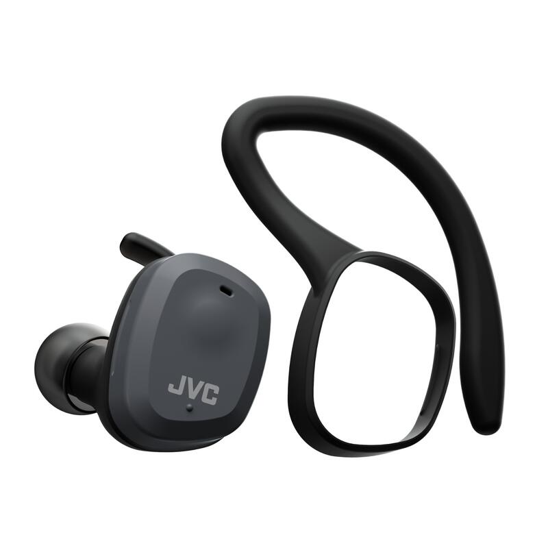 Auriculares Deportivos JVC HA-ET45T Bluetooth TWS, Micro y Clip 14h Bat Negro