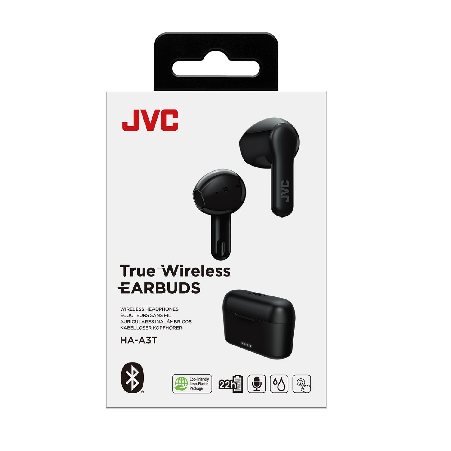 Auriculares JVC HA-A3T True Wireless, Bluetooth, 22h Bat Sensor táctil Negro 2/5