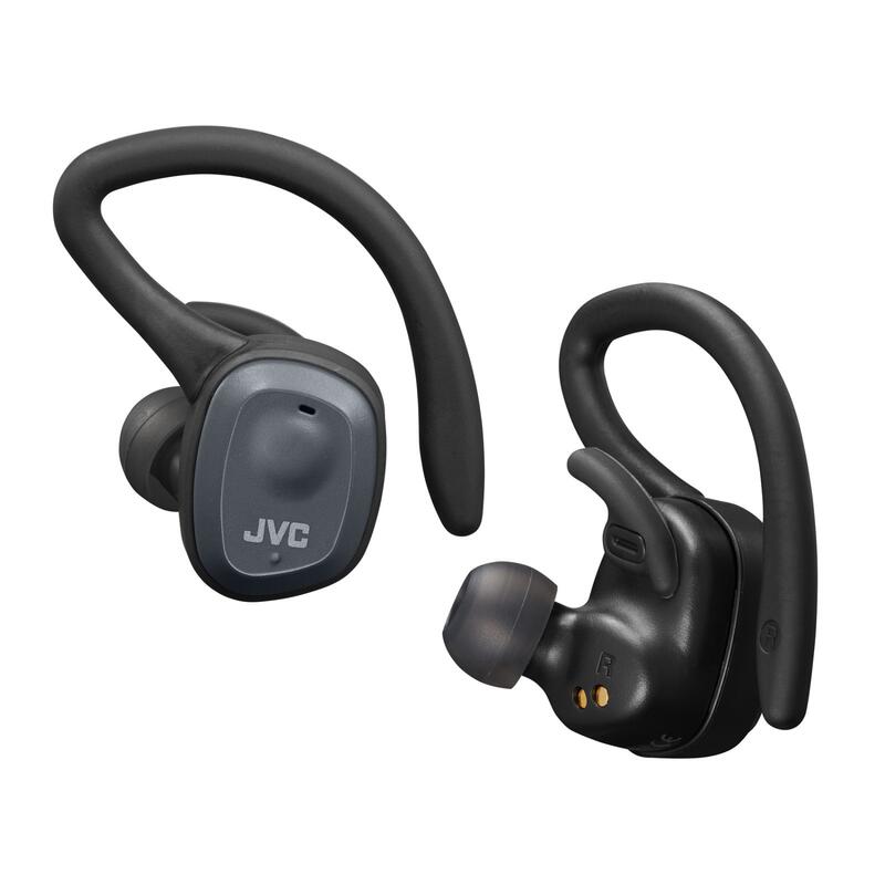  JVC HAEN15 Auriculares deportivos, inalámbricos, Bluetooth 5.0,  boquilla suave segura y cómoda para auriculares, micrófono y mando a  distancia (negro) : Electrónica
