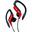 Auriculares Deportivos JVC HA-EB75 de Clip, Sonido Potente, Cable 1,2m Rojo