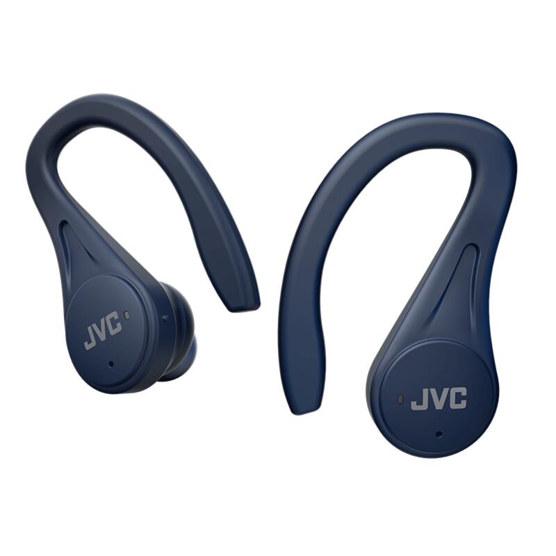Auriculares Deportivos True wireless jvc haec25tau azul con bluetooth haec25t ganchotwirelessbluetooth30h