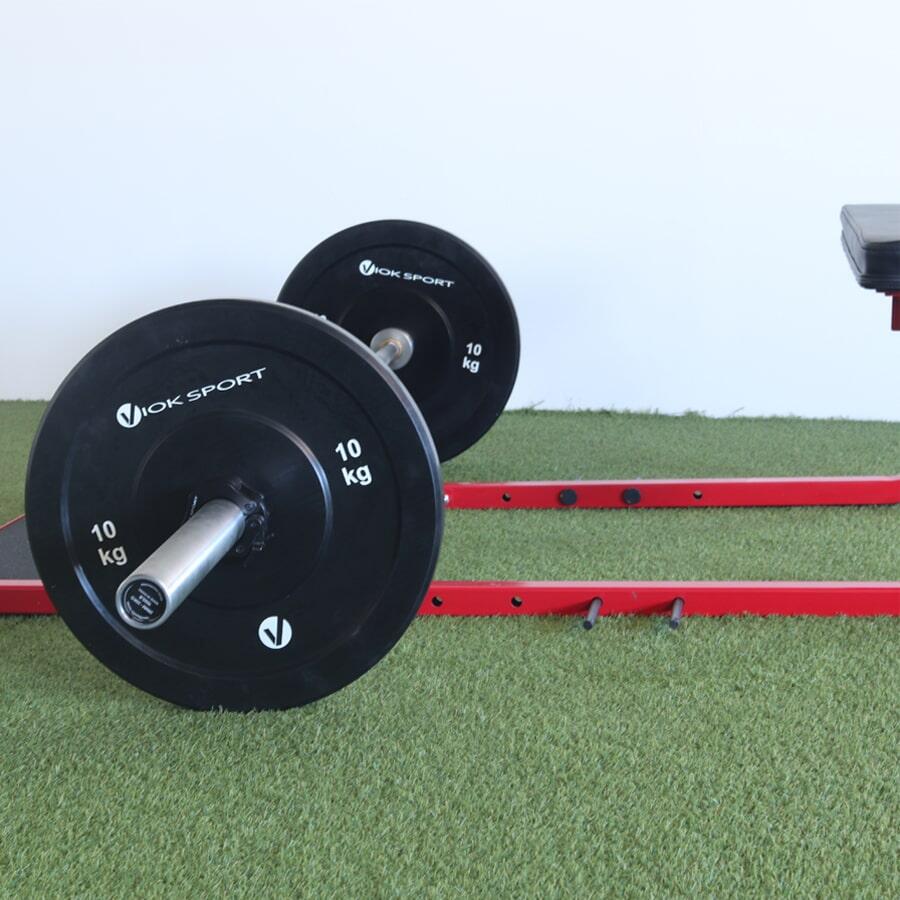 Disco olímpico bumper negro de halterofilia 5kg Viok Sport 3/5