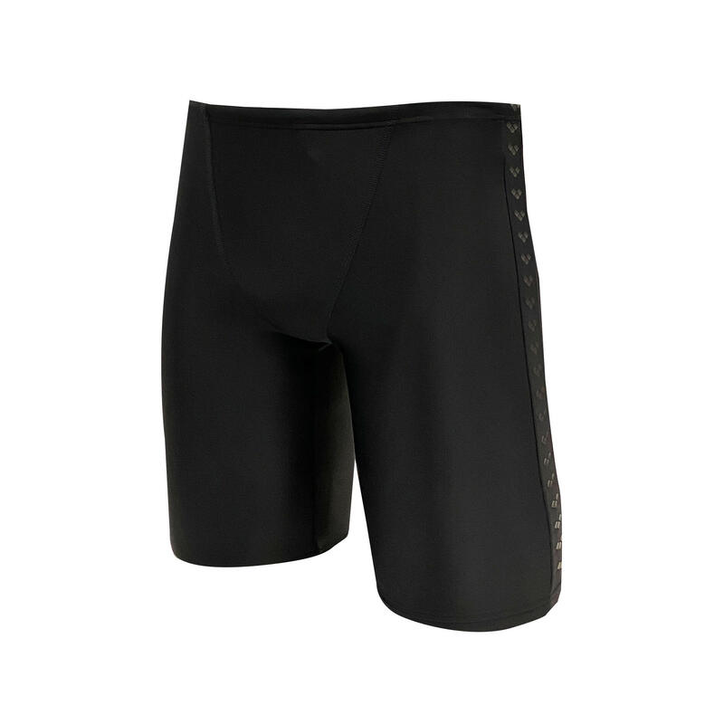 男童泳裝 經典款 淨色及膝泳褲- 黑色