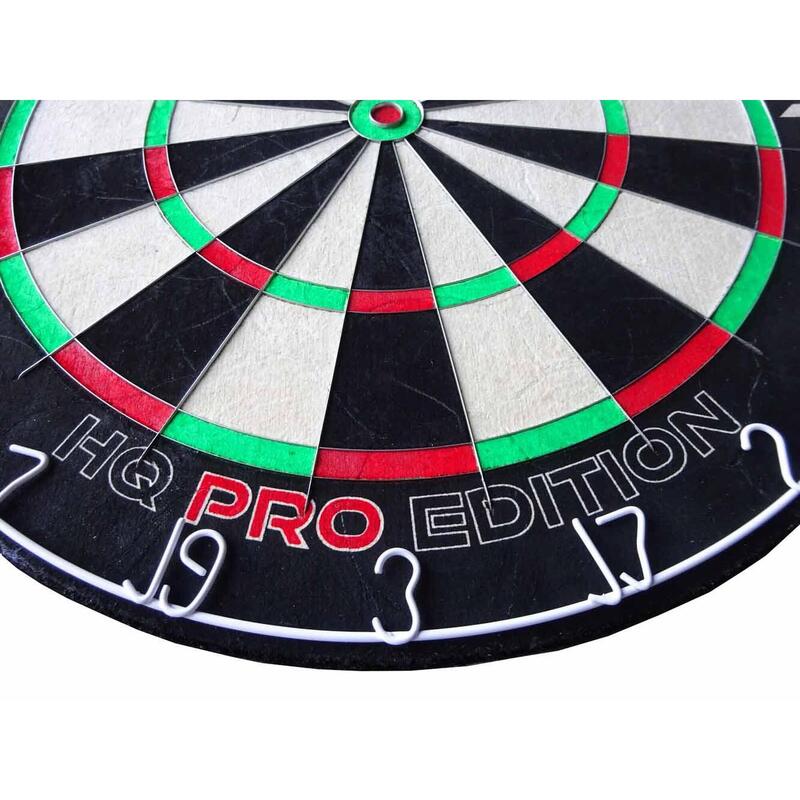 ABC Darts - Dartbord HQ Pro Edition + 2 Sets Black Brass 23 gram Dartpijlen
