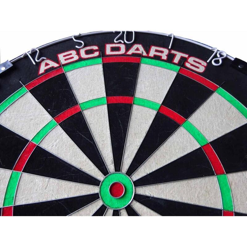 ABC Darts - Dartbord HQ Pro Edition + 2 Sets Black Brass 23 gram Dartpijlen
