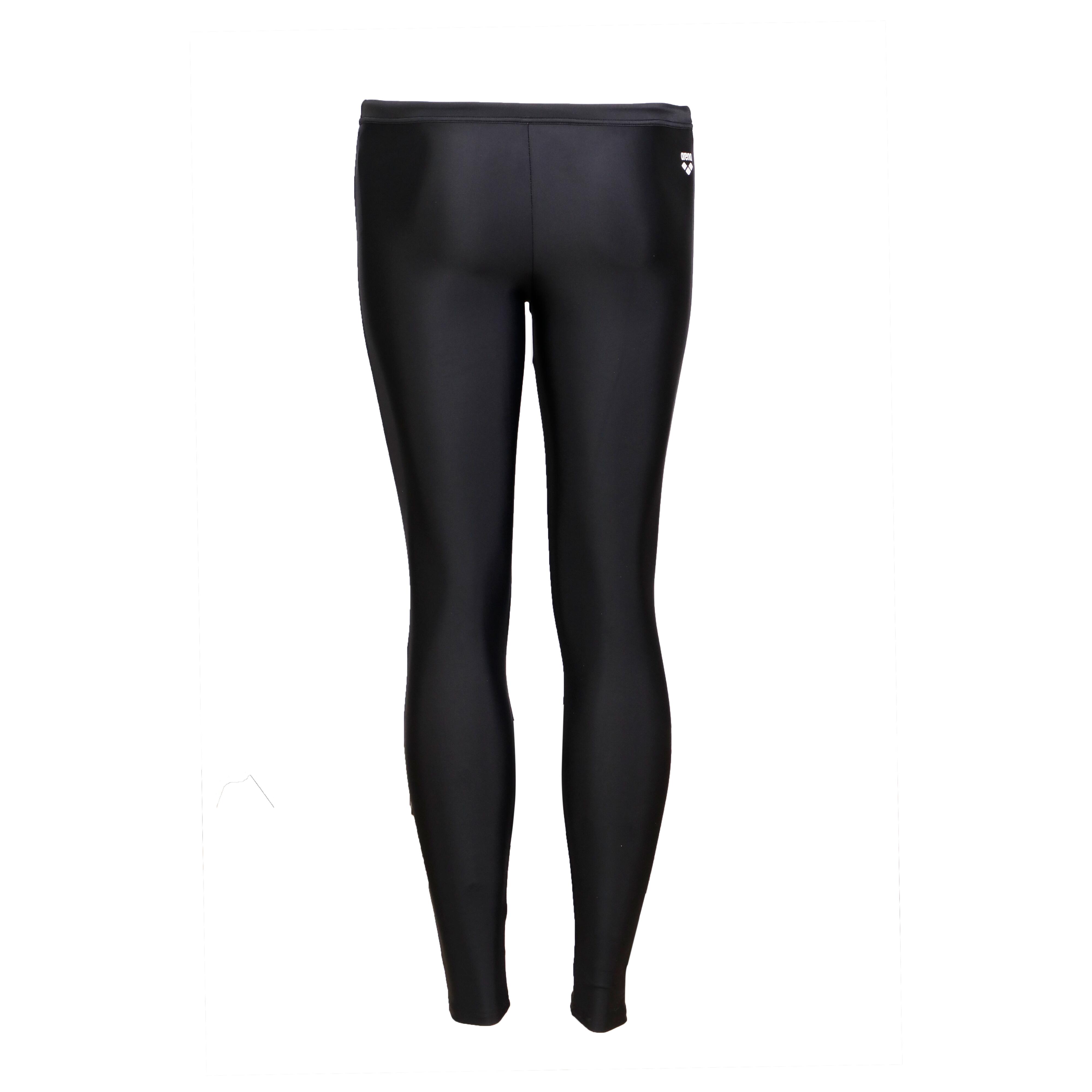 MEN SWIMWEAR LOGO LONG PANTS - BLACK