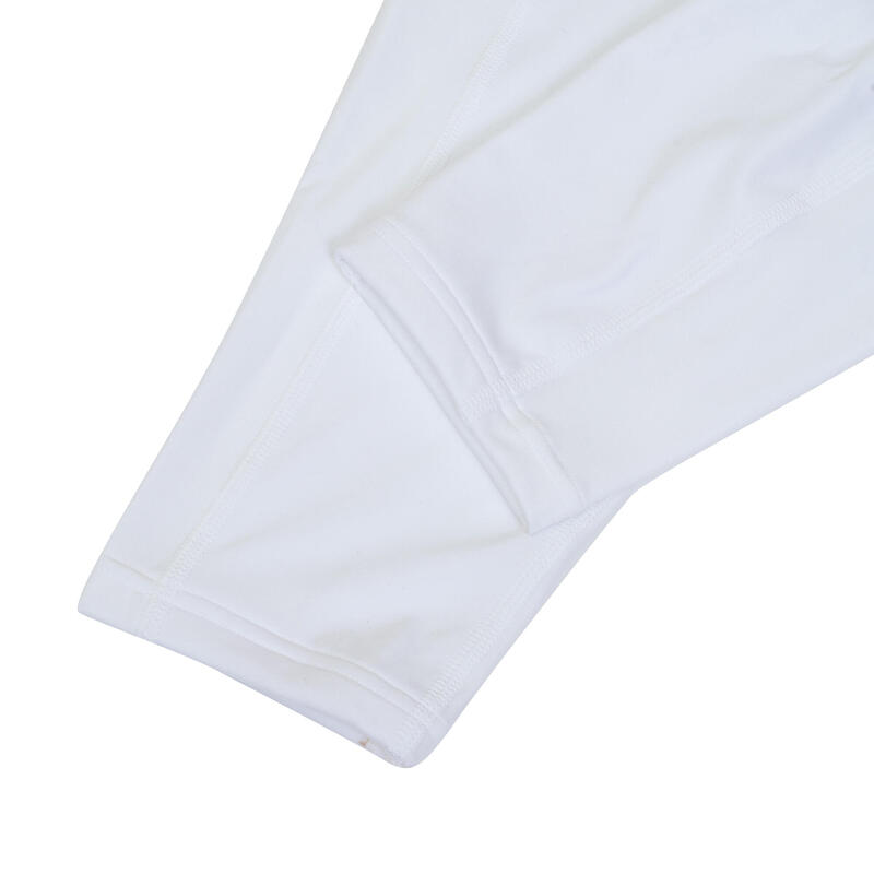 LADIES SWIMWEAR TERRAZZO FITNESS LONG PANTS - WHITE