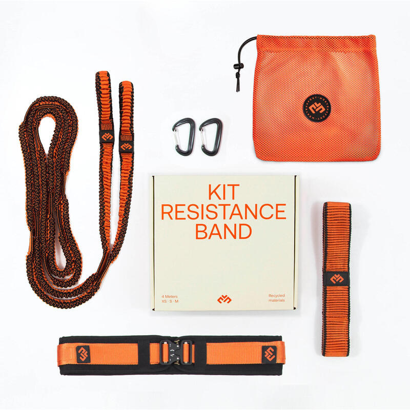 Kit banda resistencia 4m para entreno resistido y deportes equipo L a XXL