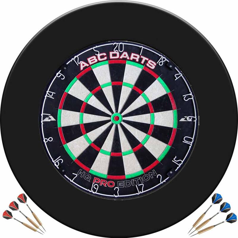 ABC Darts - Cible de fléchettes HQ Pro Edition - Anneau Noir