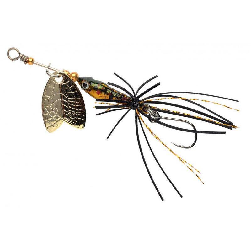 Cuiller Tournante Spro Larva Mayfly Micro Spinner 4g Single Hook (Brown Trout)