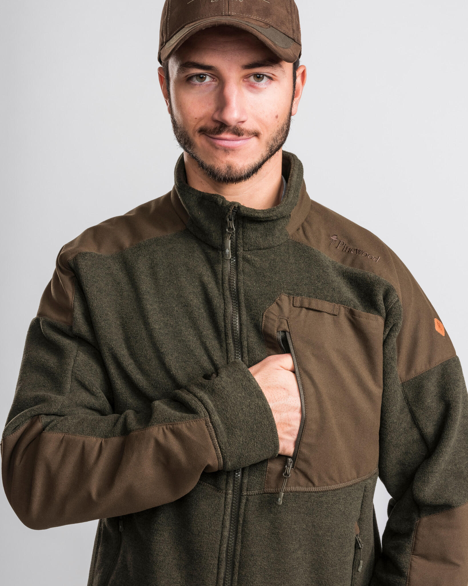 Pinewood Veste en Polaire Småland Forest - Vert Chasse 4/7