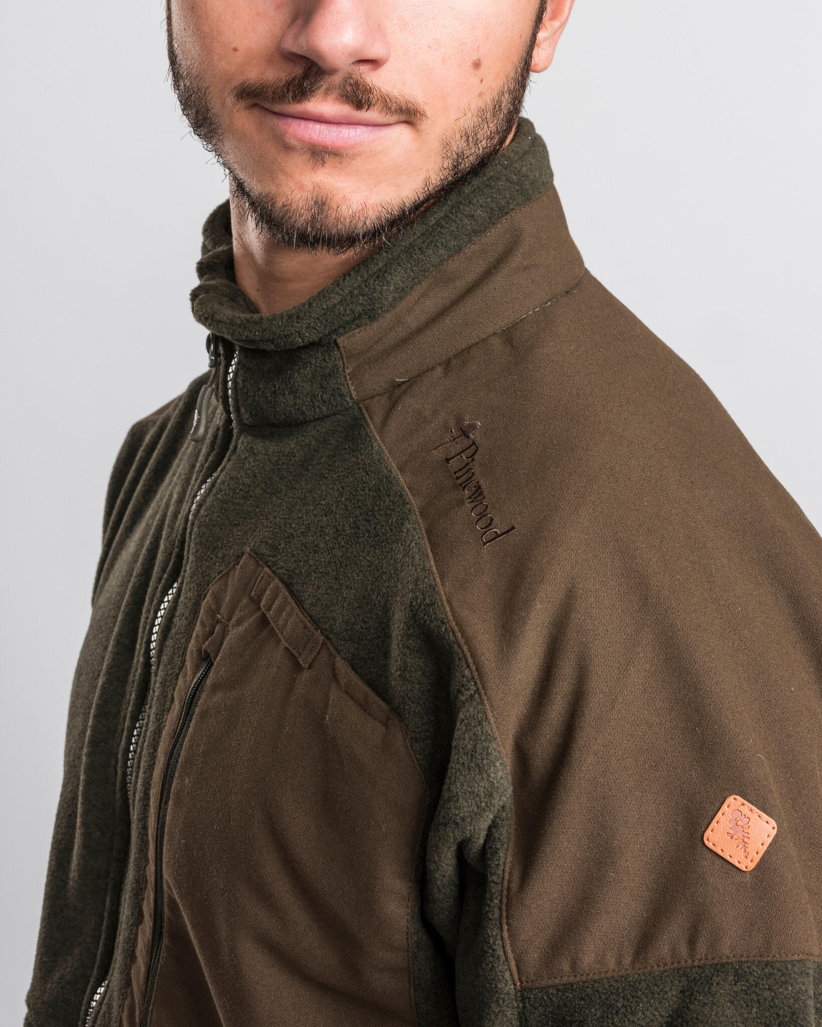 Pinewood Veste en Polaire Småland Forest - Vert Chasse 3/7