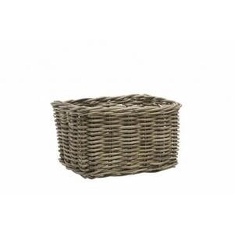 Rotan Fietsmand Brisbane Medium 23 Liter 39 X 27 X 22 Cm - Grijs