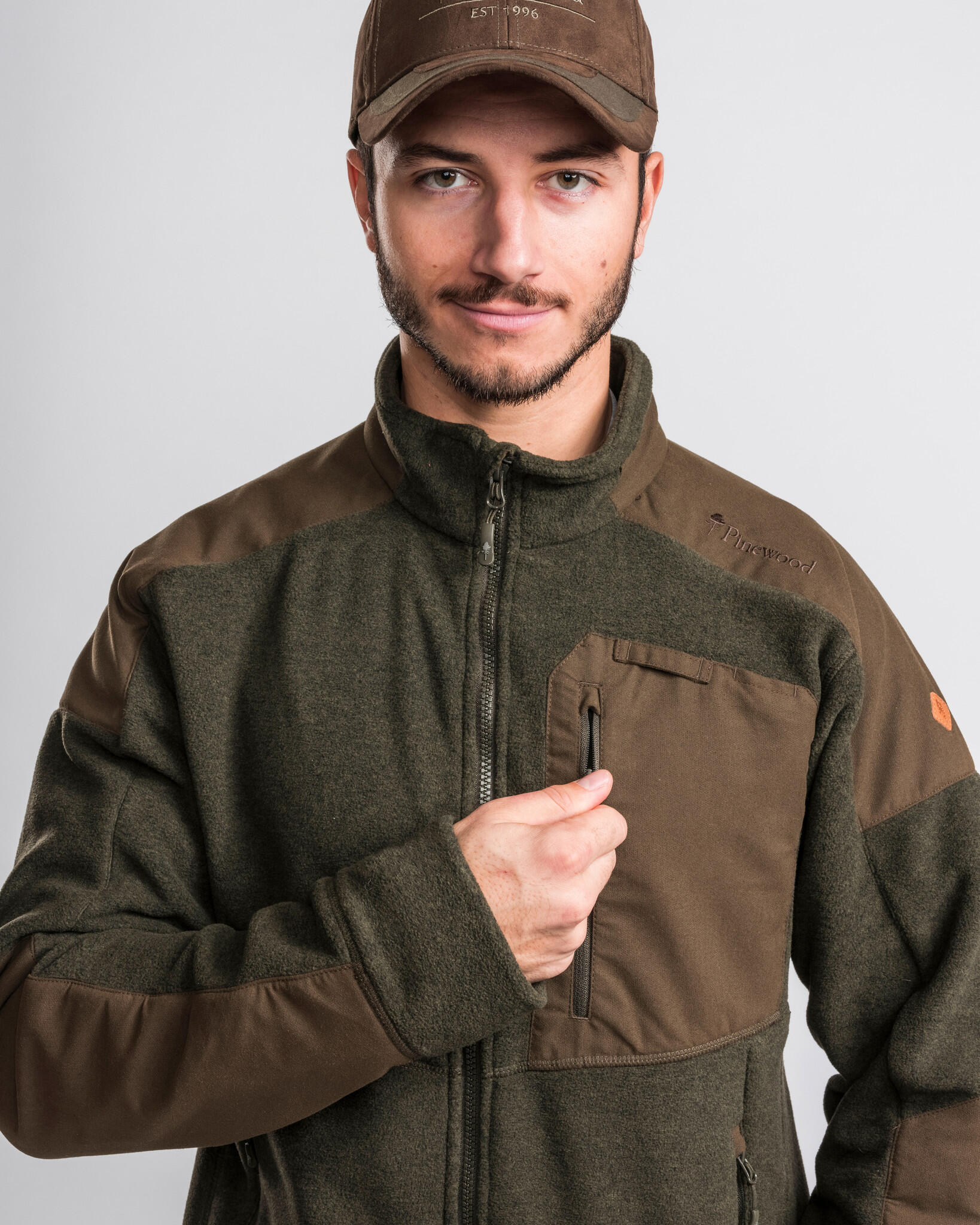 Pinewood Veste en Polaire Småland Forest - Vert Chasse 5/7