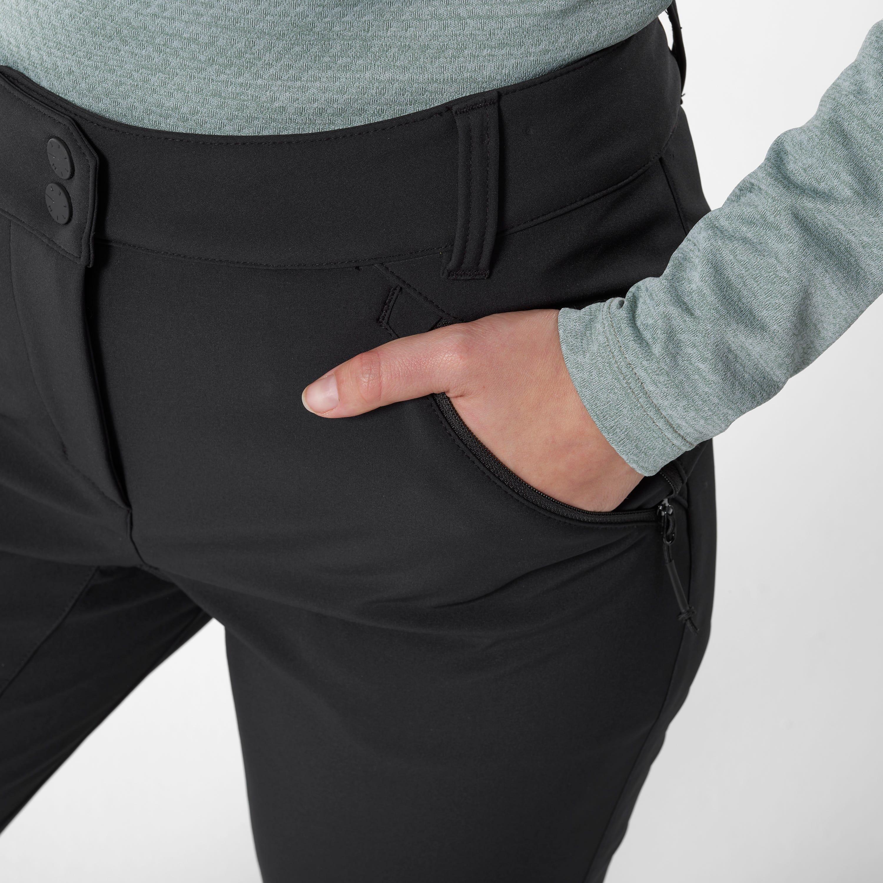 Pantalon randonnée femme Millet Lapiaz softshell recyclé chaud déperlant 4/5
