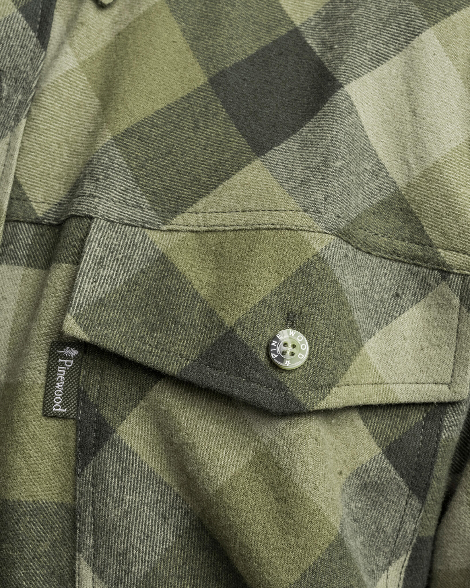 Pinewood Lumbo Shirt - Olive/Brun Daim 5/7