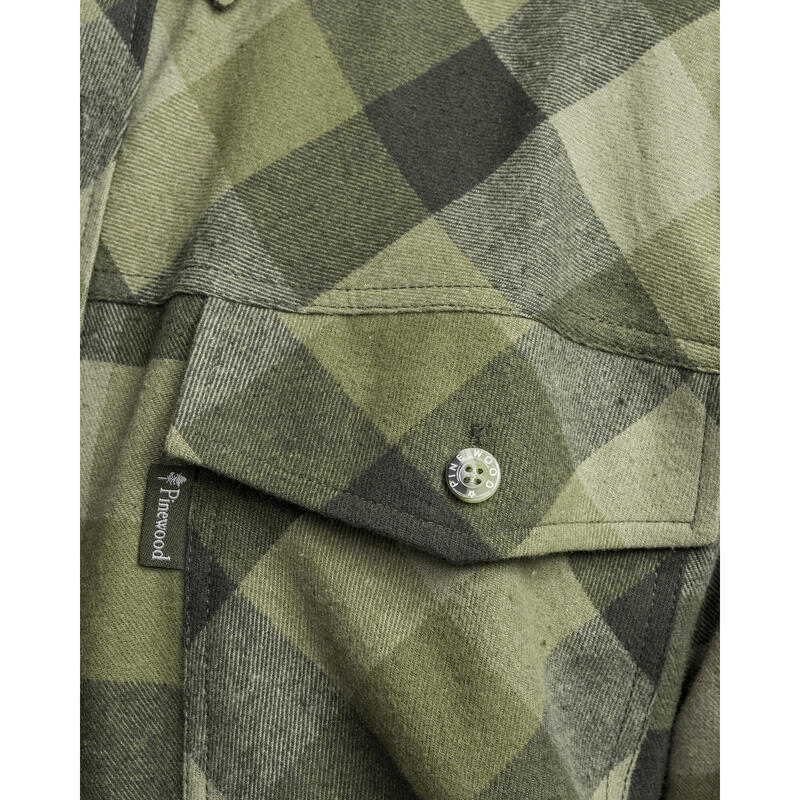 Pinewood Lumbo Shirt - Olive/Brun Daim