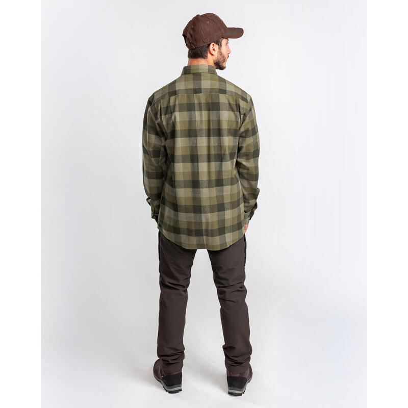 Pinewood Lumbo Shirt - Olive/Brun Daim