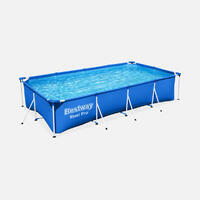 Piscine tubulaire rectangulaire 4x2m avec accessoires