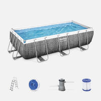 Piscine tubulaire hors sol Vostok rotin gris