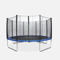 Trampoline Ø430cm - Vénus bleu avec son filet de protection - Trampoline de