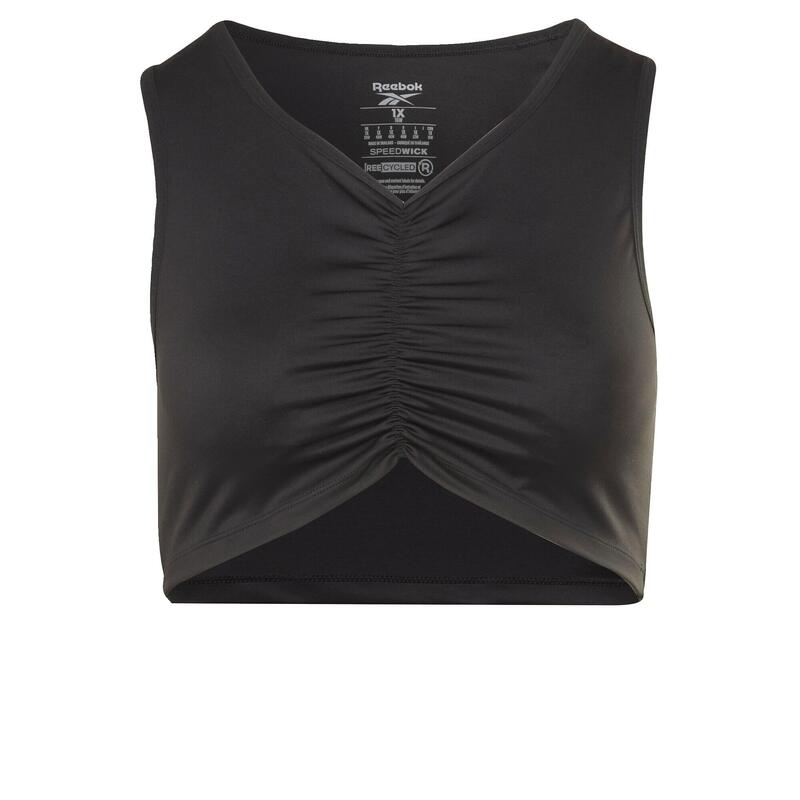 Camiseta sin mangas Studio Ruched Cropped (tallas grandes)