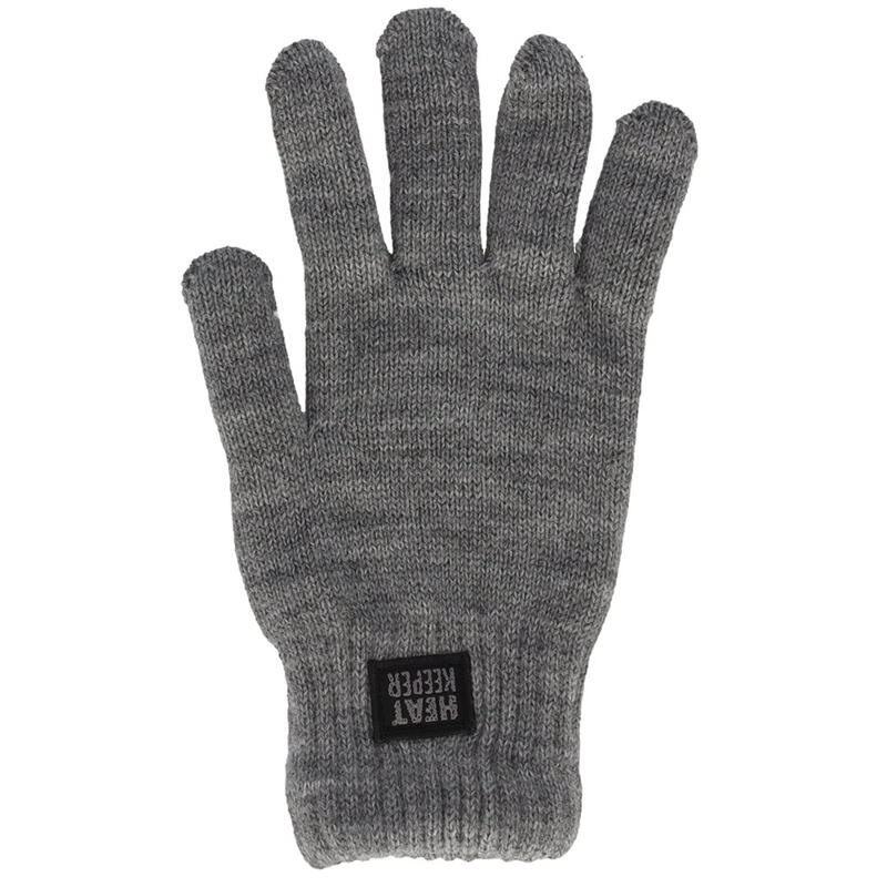 Thermo handschoenen heren - Medium Grijs- 1-Paar - Handschoenen heren winter