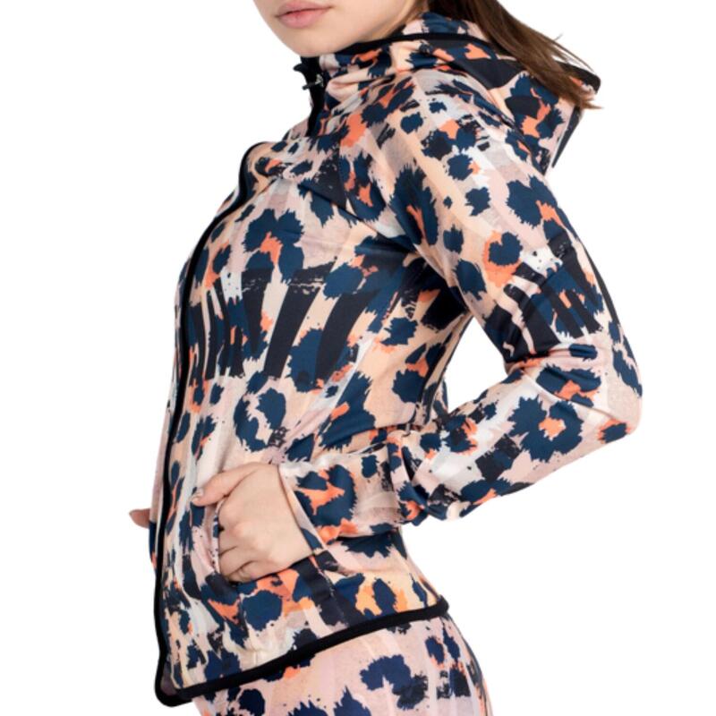 Bluza sportowa na zamek fitness damska Slavi Leopard