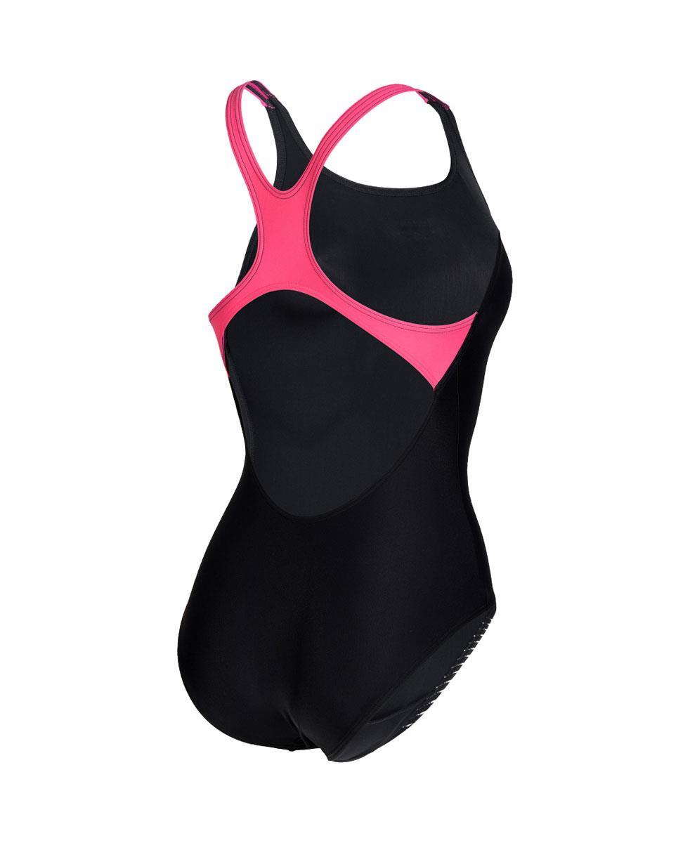 Arena Women's Graphic Pro Back Swimsuit - Black/ Freak Rose 2/3