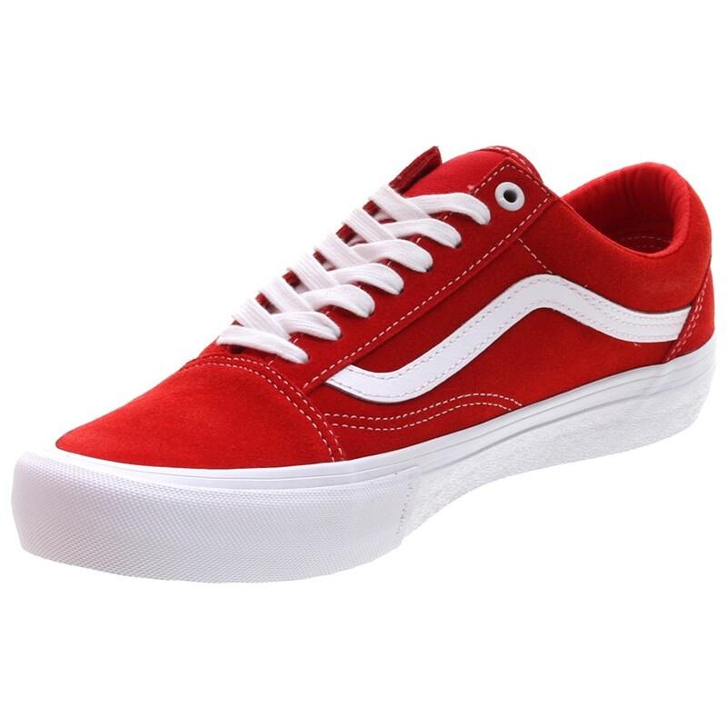 Vans Old Skool Pro (Suede) Red/White Shoe 1/1