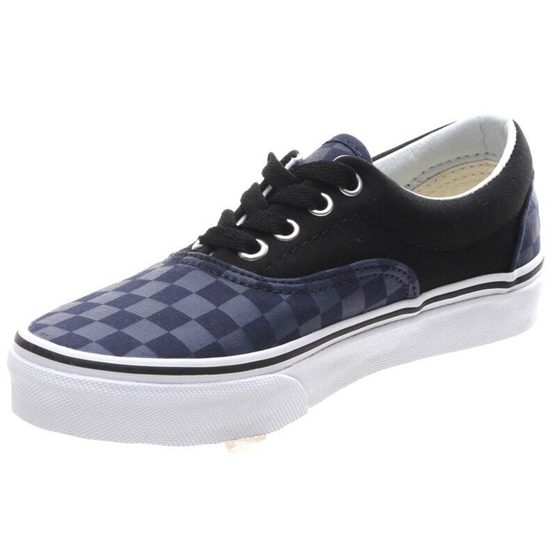 VANS Era (Checkerboard) Dress Blues/Black Kids Shoe YMAIC9