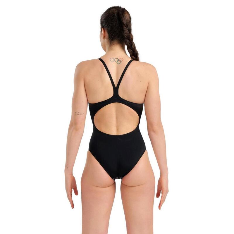 Arena Marbled Lightdrop Back Swimsuit - Black/Multi