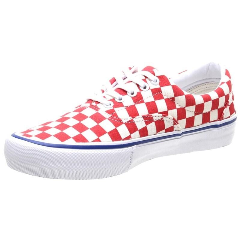 VANS Era Pro (Checkerboard) Rococco Red/Classic White Shoe V00VFBQ2Z