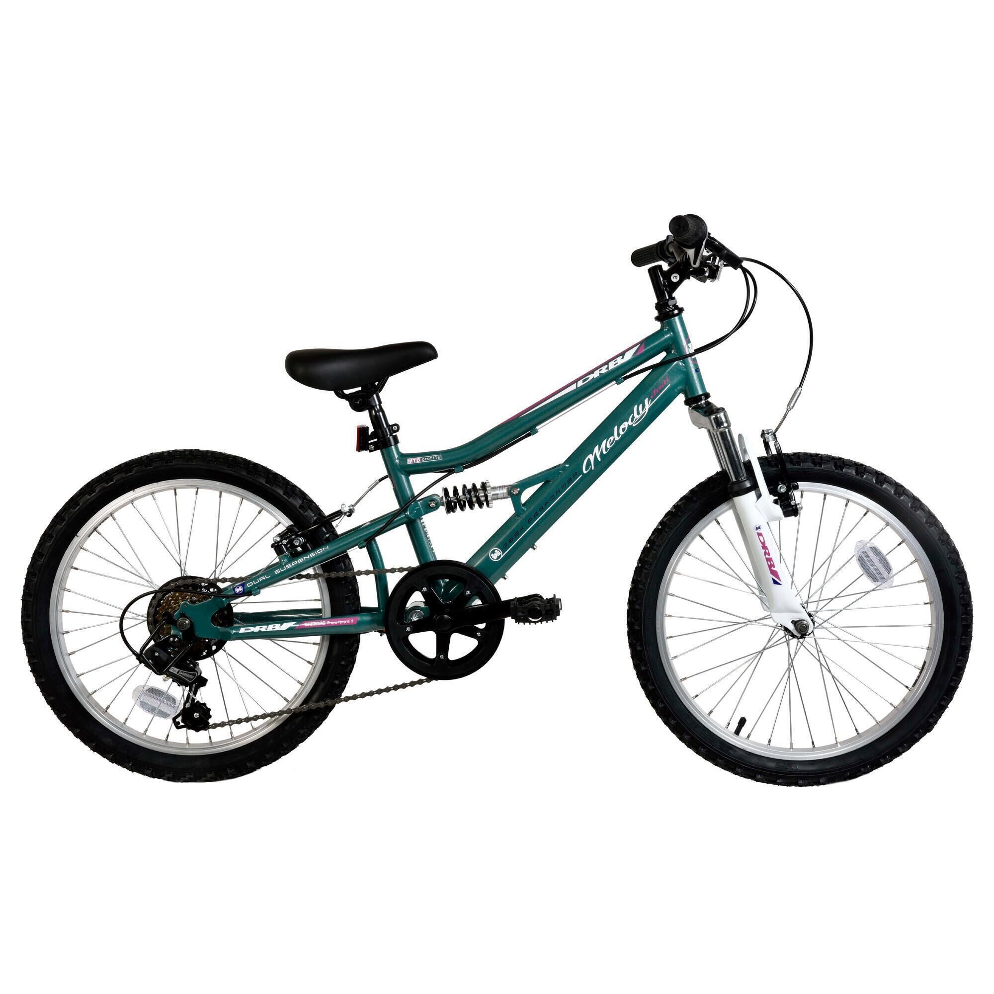 DALLINGRIDGE Dallingridge Melody Girls 20In Full Suspension Mountain Bike, 6 Speed